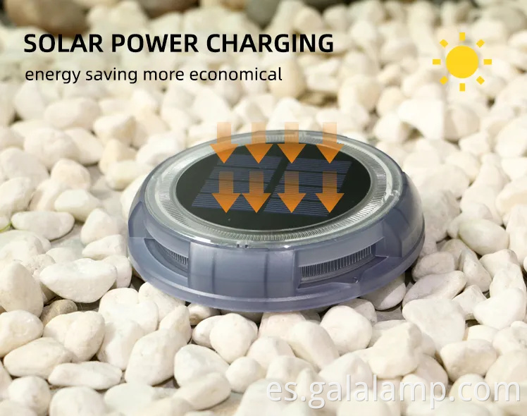 Luces de jardín solar LED ecológicas para espacios al aire libre